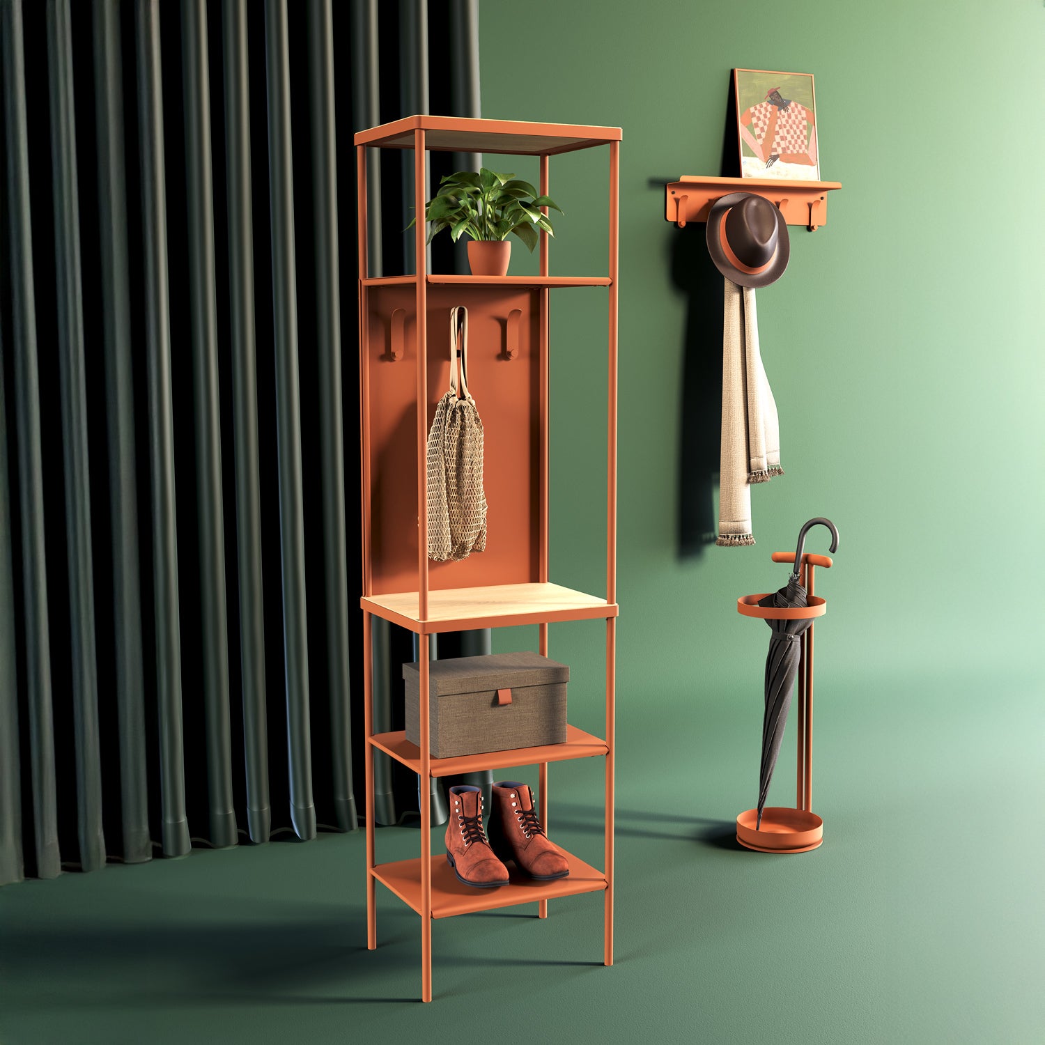 Lino Askılı Raf Ünitesi