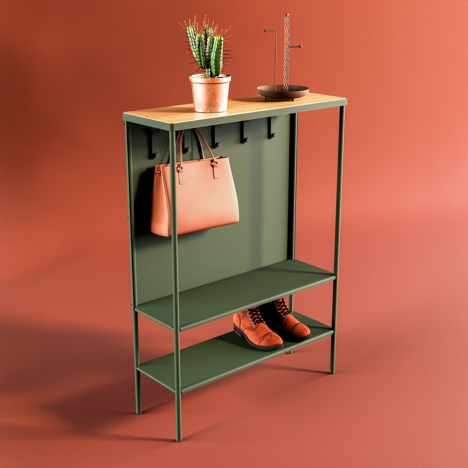 Maya Askılı Raf Ünitesi (Metal Raflı)