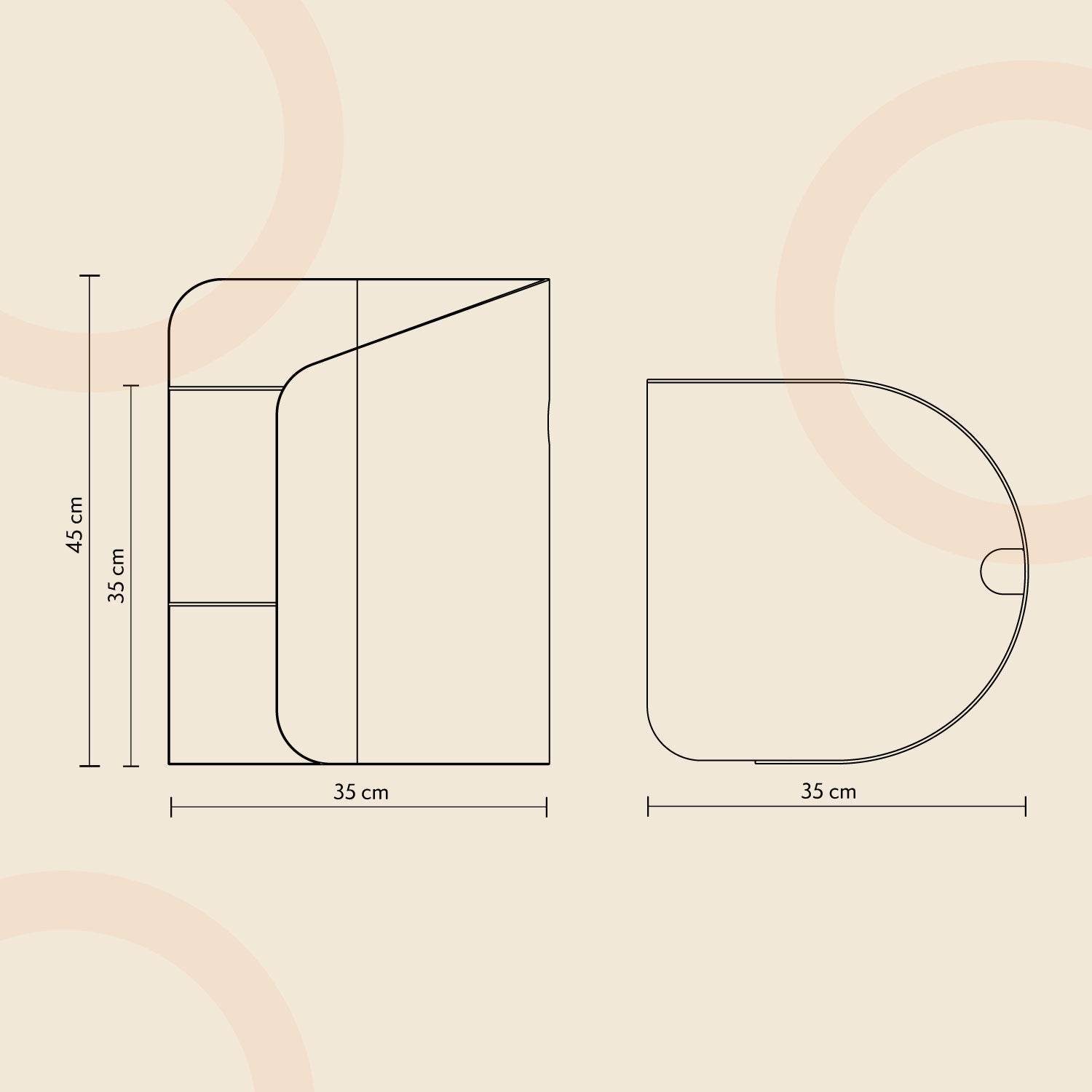 Yaka Yan Sehpa - Sol - Oobje Design