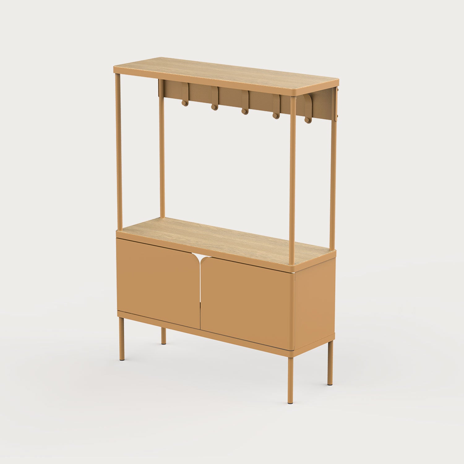 Milu Askılı Kapaklı Raf Ünitesi