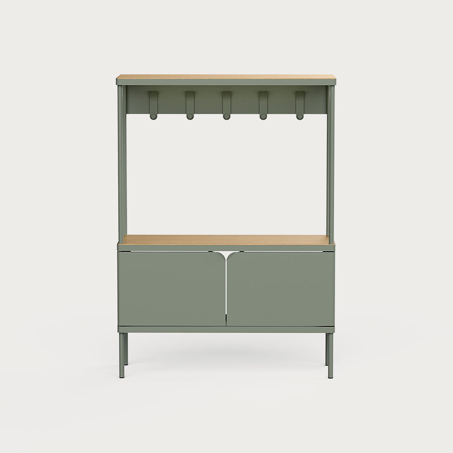 Milu Askılı Kapaklı Raf Ünitesi