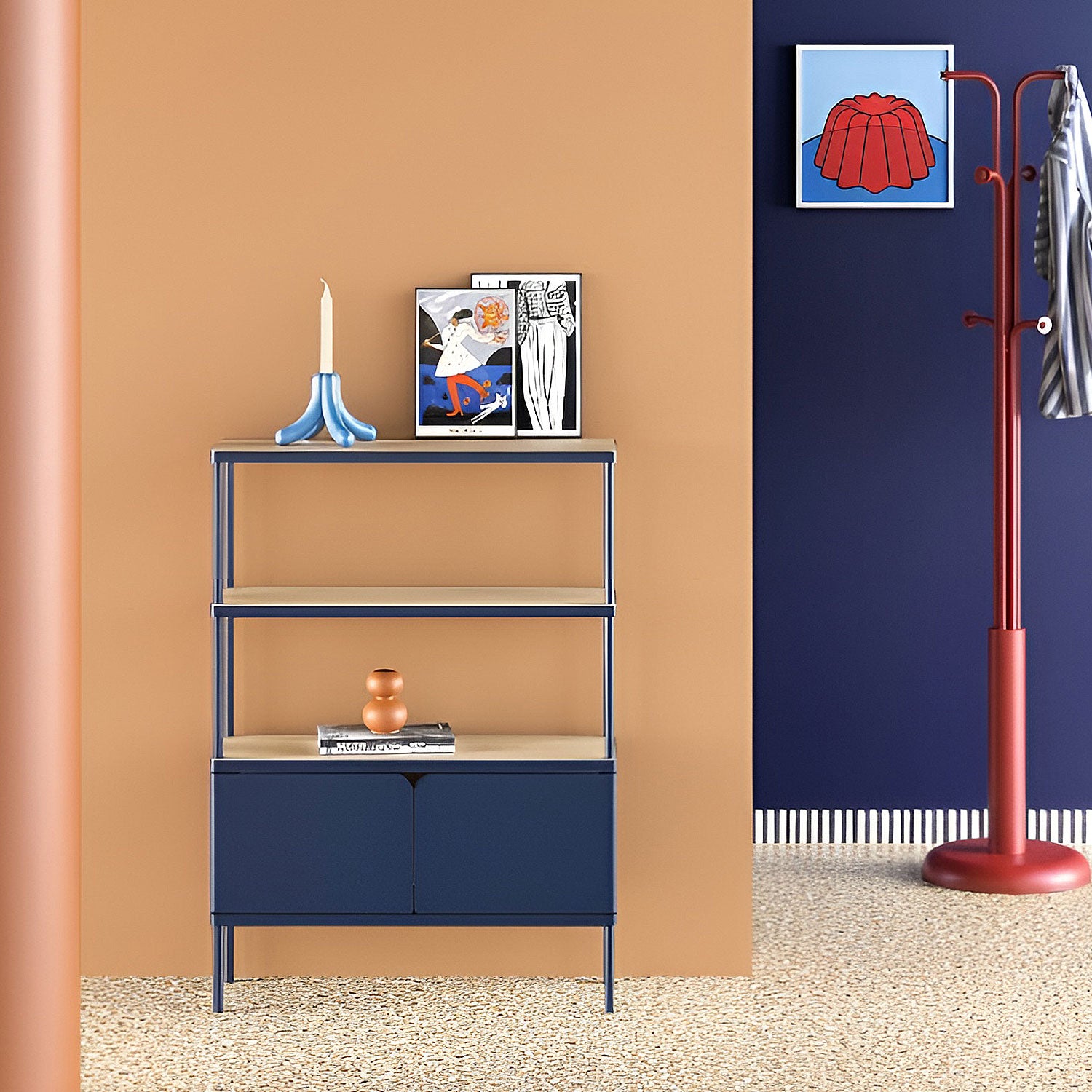 Milu Kapaklı Raf Ünitesi