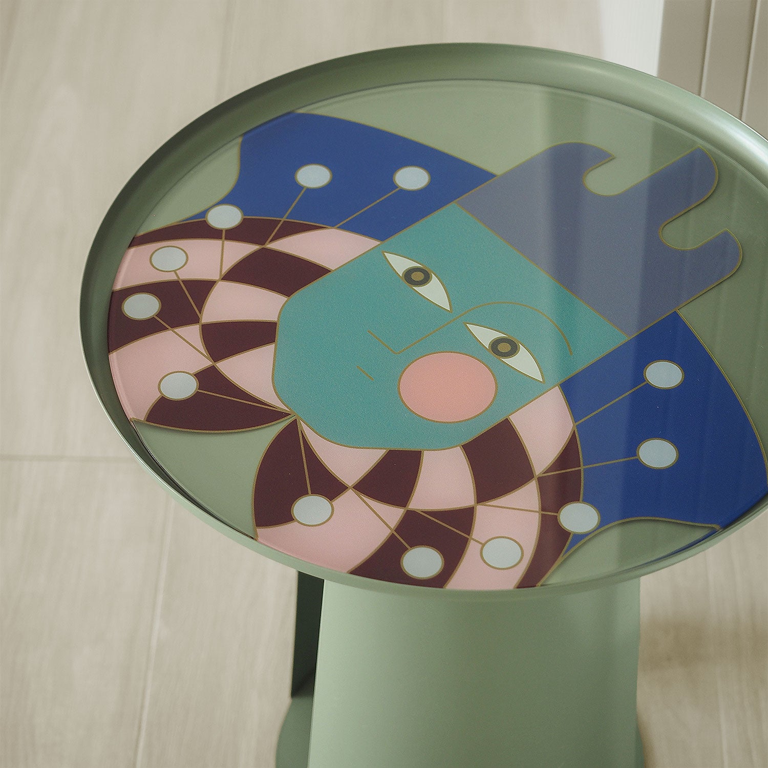 Mush S Camlı Yan Sehpa