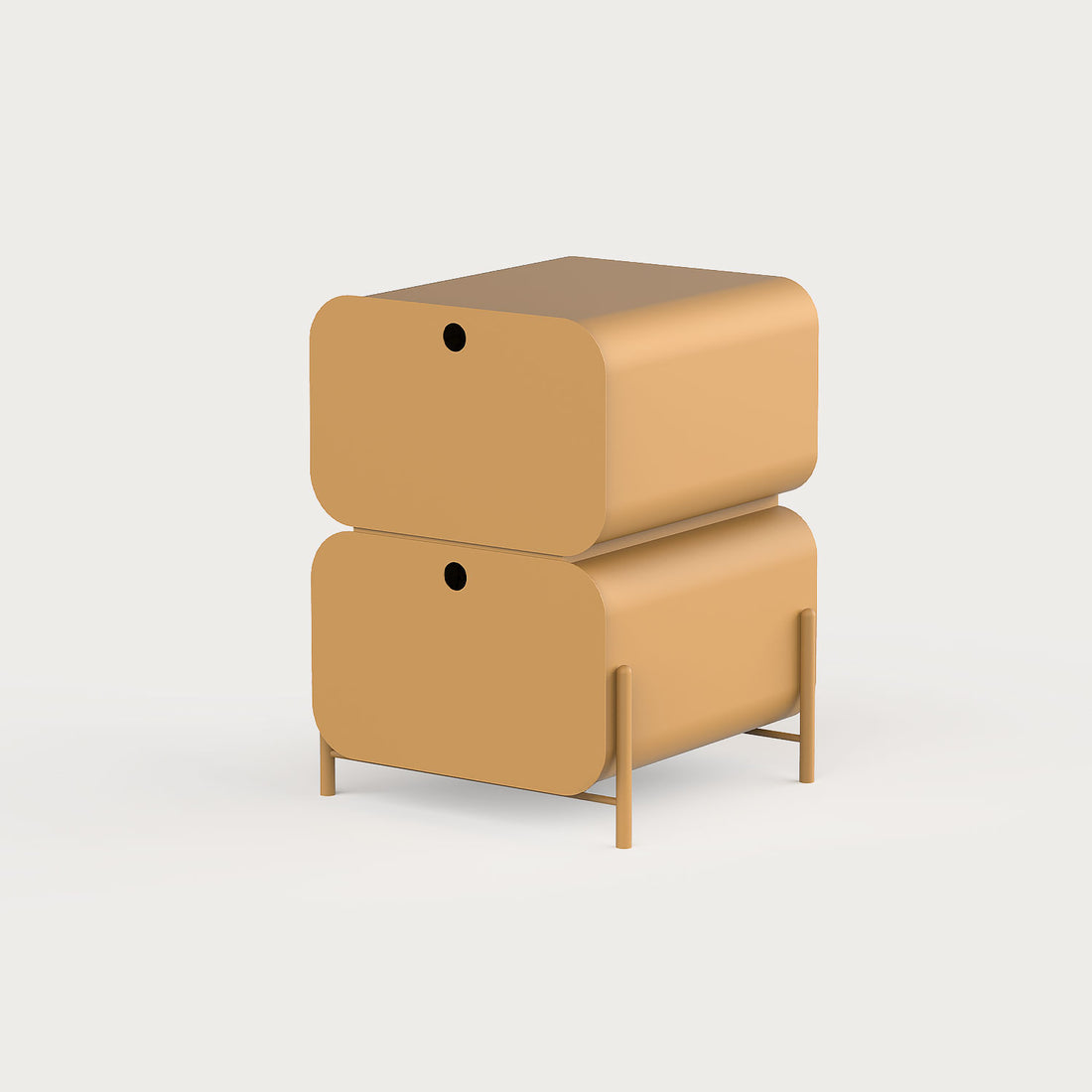 el yapımı metal komodin, endüstriyel tasarım, minimal komodin, minimal yatak odası komodini, renkli metal mobilya, komidin