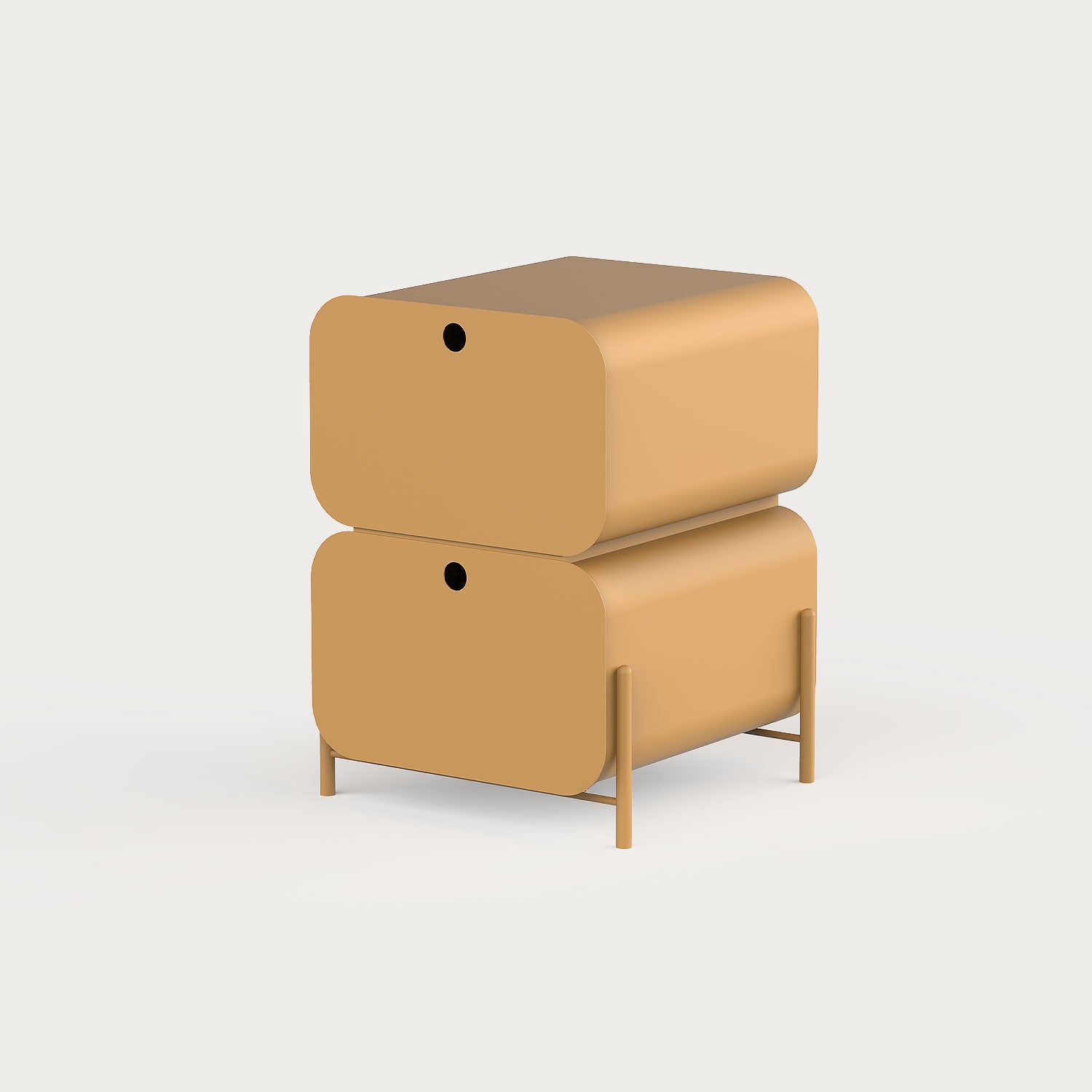 el yapımı metal komodin, endüstriyel tasarım, minimal komodin, minimal yatak odası komodini, renkli metal mobilya, komidin