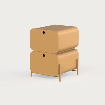 el yapımı metal komodin, endüstriyel tasarım, minimal komodin, minimal yatak odası komodini, renkli metal mobilya, komidin